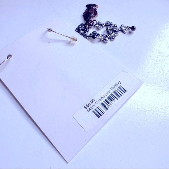 NWT Tara Gasparian Mary Silver and Bronz Chandelier Earrings - Picture 5 of 5